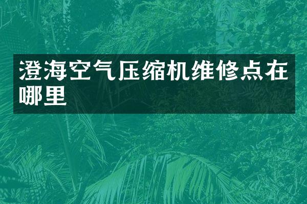 澄?？諝鈮嚎s機(jī)維修點(diǎn)在哪里