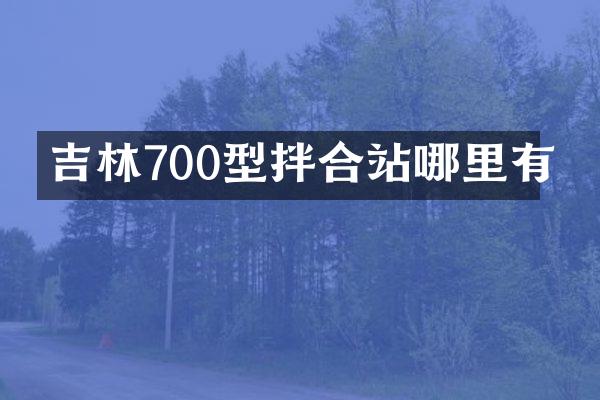 吉林700型拌合站哪里有