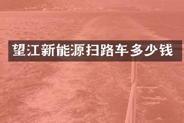 望江新能源扫路车多少钱