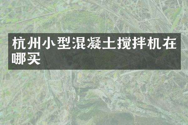 杭州小型混凝土攪拌機(jī)在哪買