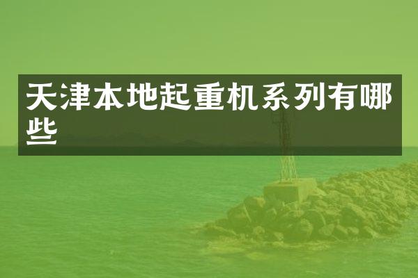 天津本地起重機(jī)系列有哪些