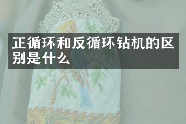 正循環(huán)和反循環(huán)鉆機(jī)的區(qū)別是什么