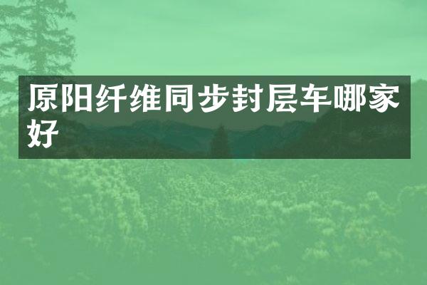 原陽(yáng)纖維同步封層車哪家好