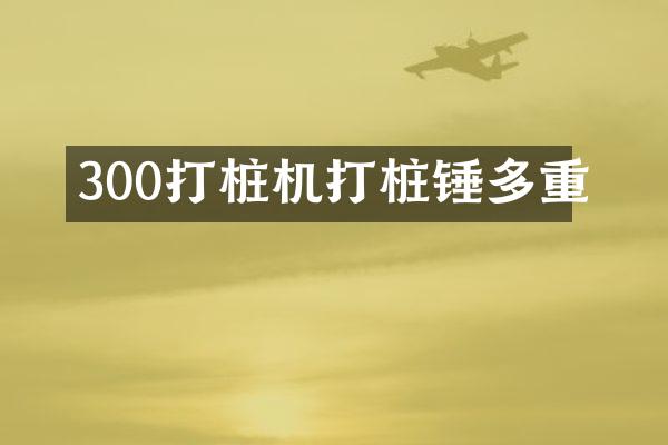 300打樁機(jī)打樁錘多重