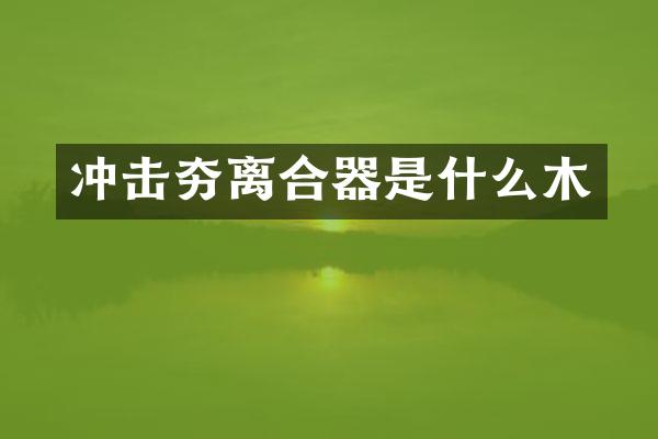 沖擊夯離合器是什么木