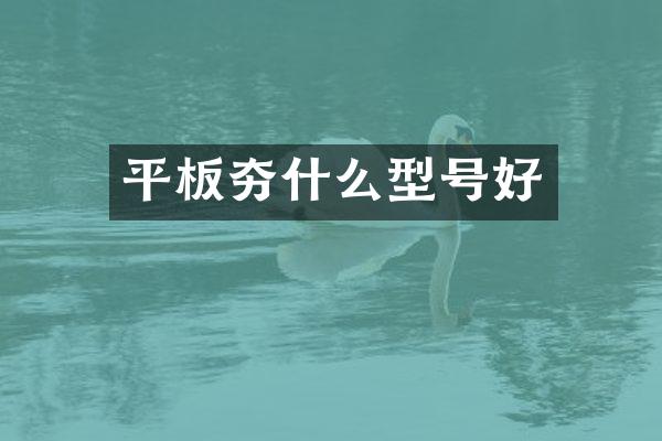 平板夯什么型號好