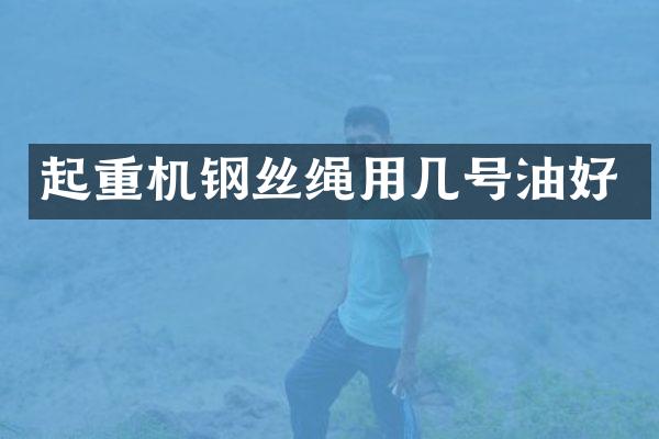 起重機鋼絲繩用幾號油好