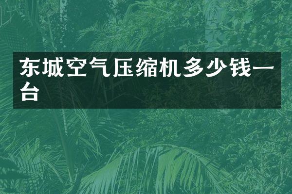 東城空氣壓縮機多少錢一臺