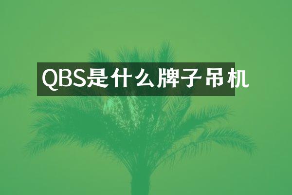 QBS是什么牌子吊機(jī)