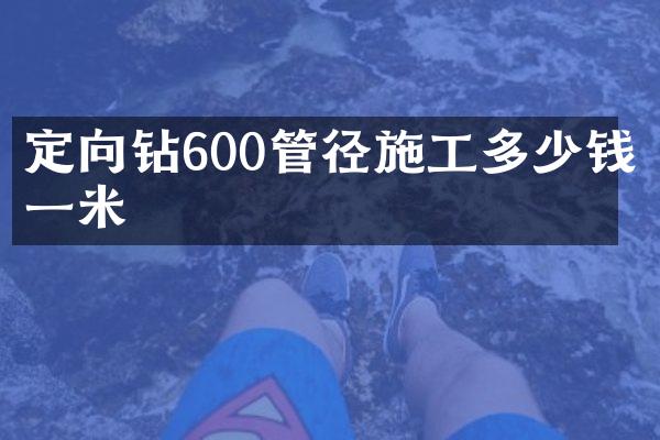 定向鉆600管徑施工多少錢一米