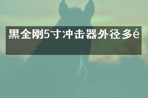 黑金剛5寸沖擊器外徑多長