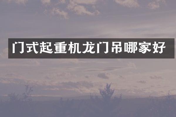 門式起重機龍門吊哪家好