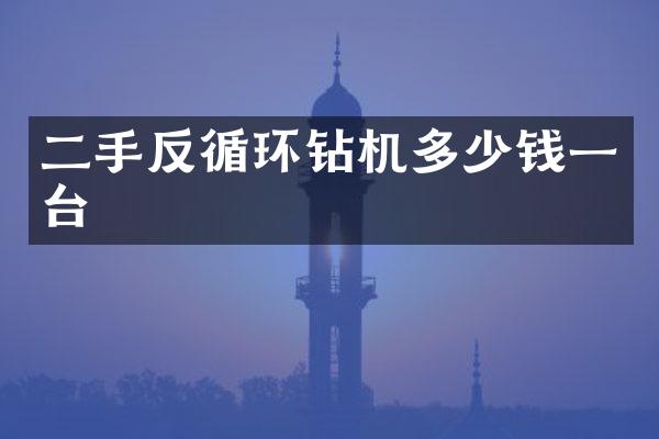 二手反循環(huán)鉆機多少錢一臺