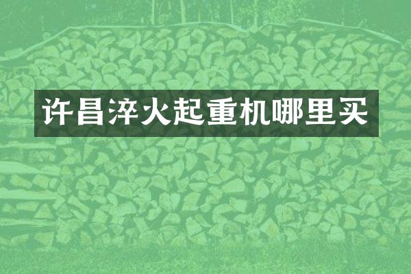 許昌淬火起重機哪里買