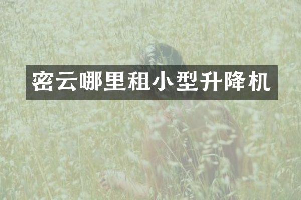 密云哪里租小型升降機(jī)