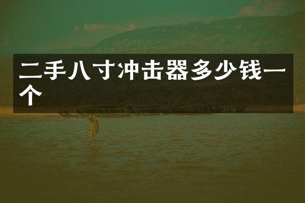 二手八寸沖擊器多少錢一個