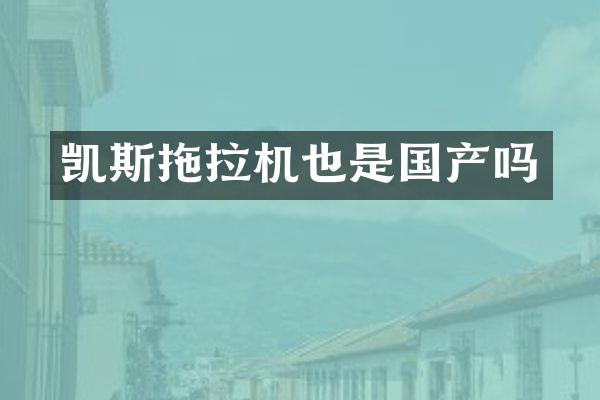 凱斯拖拉機(jī)也是國產(chǎn)嗎