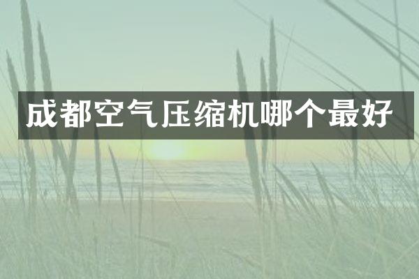 成都空氣壓縮機哪個最好