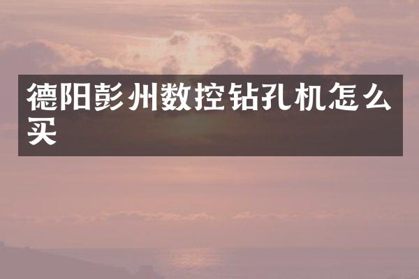 德陽彭州數(shù)控鉆孔機怎么買