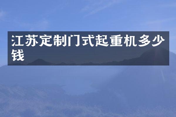 江蘇定制門式起重機(jī)多少錢