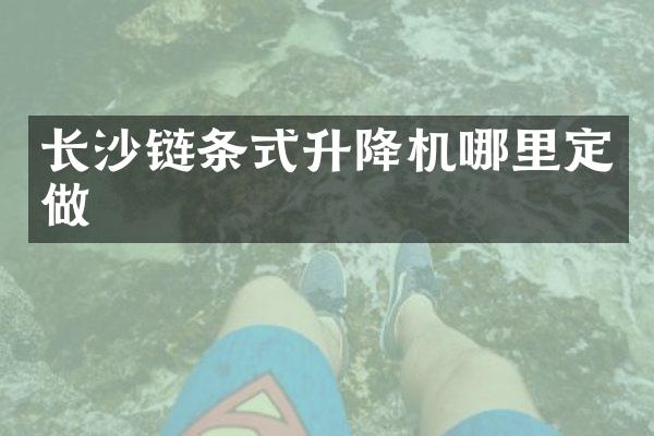 長沙鏈條式升降機哪里定做