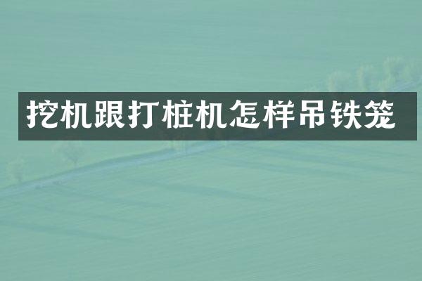 挖機跟打樁機怎樣吊鐵籠