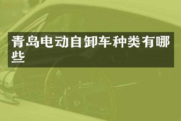 青島電動(dòng)自卸車種類有哪些