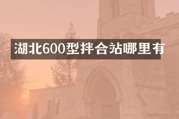 湖北600型拌合站哪里有