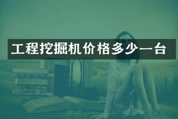 工程挖掘機價格多少一臺