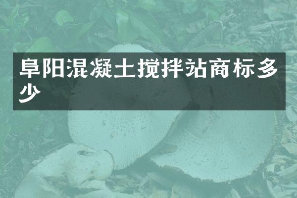 阜陽混凝土攪拌站商標多少