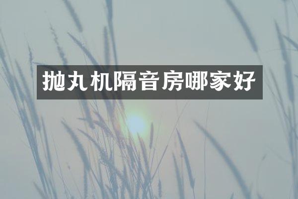 拋丸機(jī)隔音房哪家好