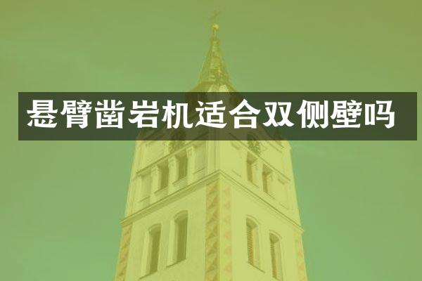 懸臂鑿巖機適合雙側壁嗎