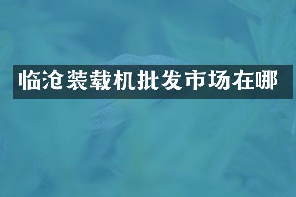 臨滄裝載機(jī)批發(fā)市場(chǎng)在哪