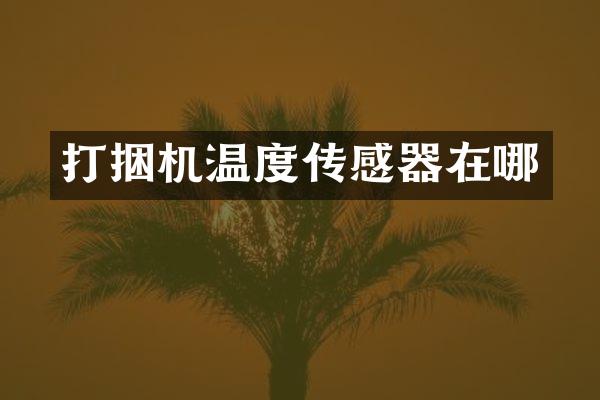 打捆機(jī)溫度傳感器在哪