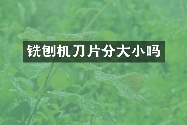 銑刨機(jī)刀片分大小嗎