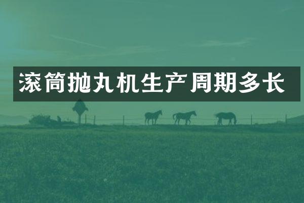 滾筒拋丸機(jī)生產(chǎn)周期多長(zhǎng)