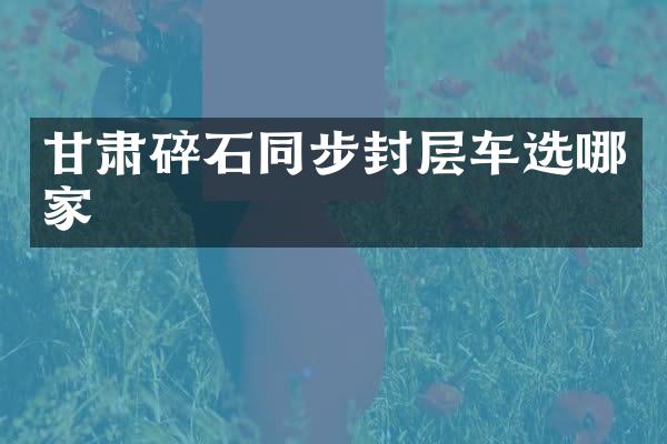 甘肅碎石同步封層車選哪家