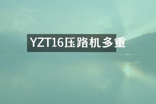 YZT16壓路機(jī)多重