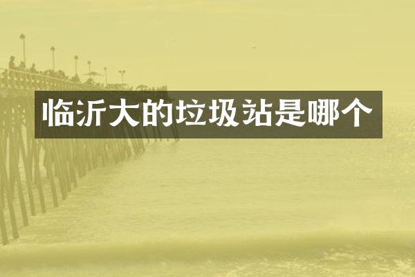 臨沂大的垃圾站是哪個