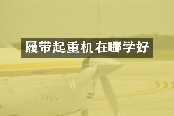 履帶起重機在哪學好