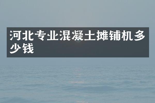 河北專業(yè)混凝土攤鋪機多少錢