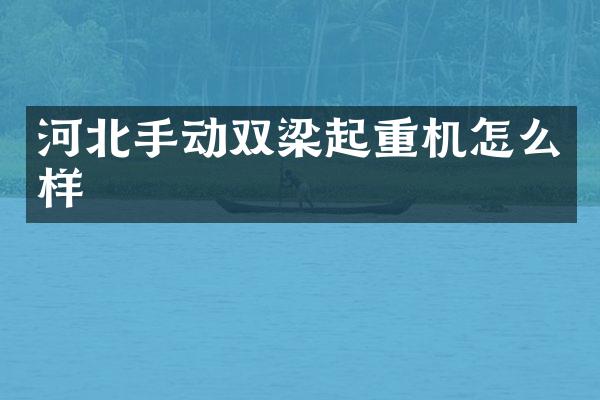 河北手動雙梁起重機怎么樣