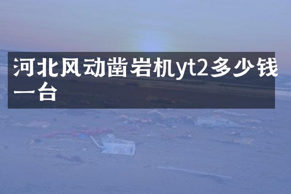 河北風動鑿巖機yt2多少錢一臺