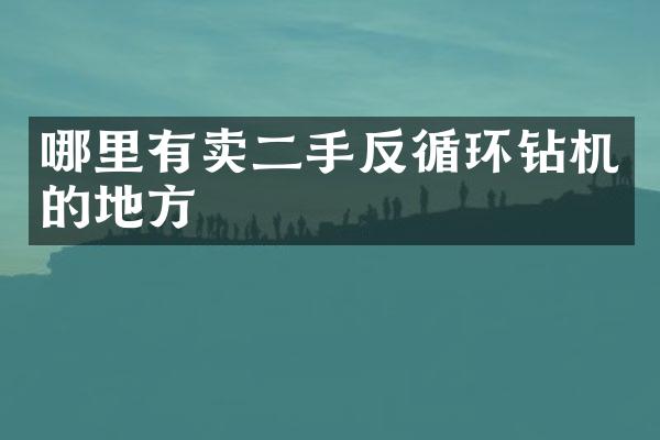 哪里有賣二手反循環(huán)鉆機(jī)的地方