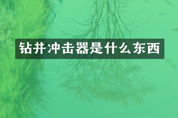 鉆井沖擊器是什么東西