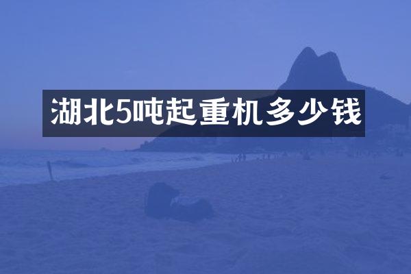 湖北5噸起重機多少錢