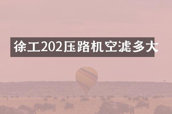 徐工202壓路機(jī)空濾多大