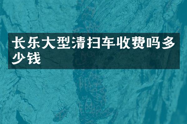 長樂大型清掃車收費嗎多少錢