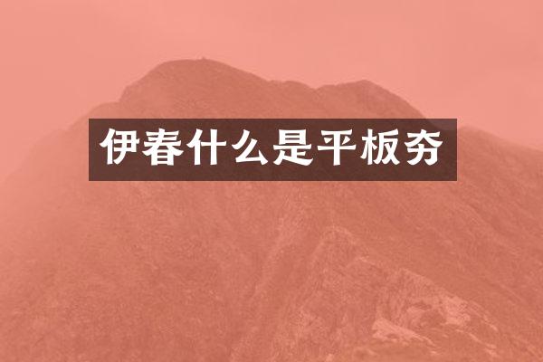 伊春什么是平板夯