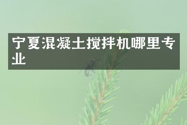 寧夏混凝土攪拌機哪里專業(yè)